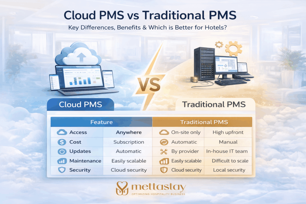 Cloud PMS vs Traditional PMS-mettastay