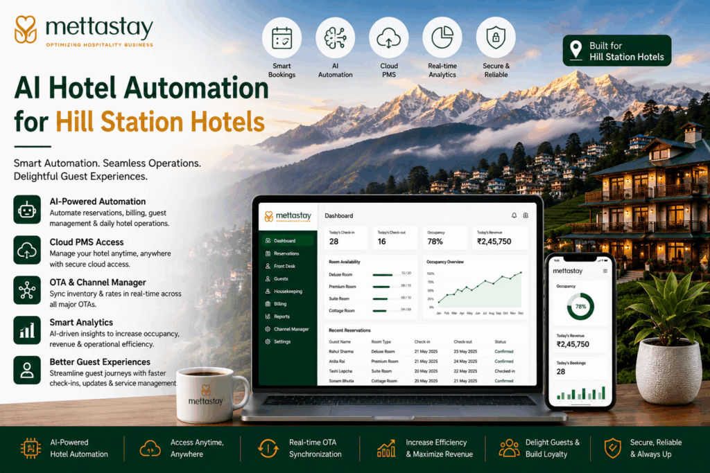 AI hotel automation for hill stations