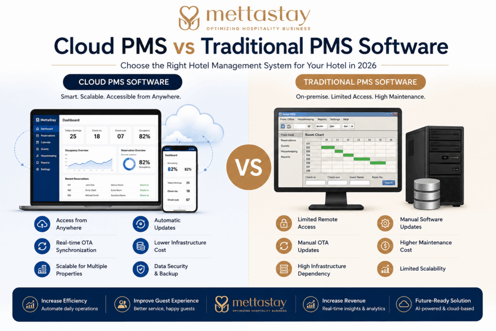 cloud PMS vs traditional hotel PMS